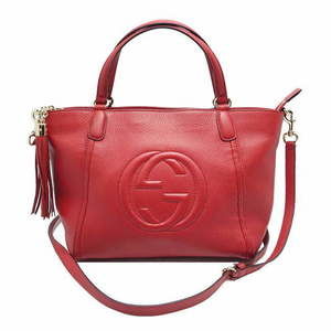 Gucci Soho Leather 2Way Bag Red